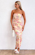 Imogen Yellow Bloom Maxi Dress