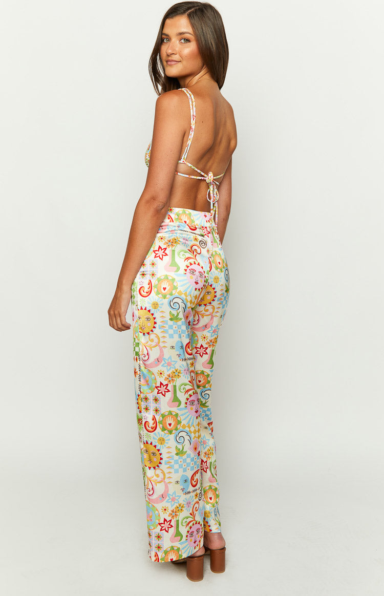Mykonos Euro Summer Print Pants