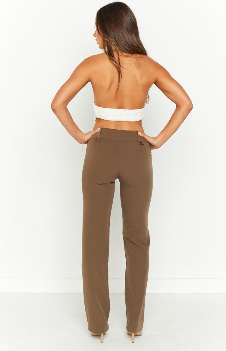 Vice Taupe Low Waist Pant
